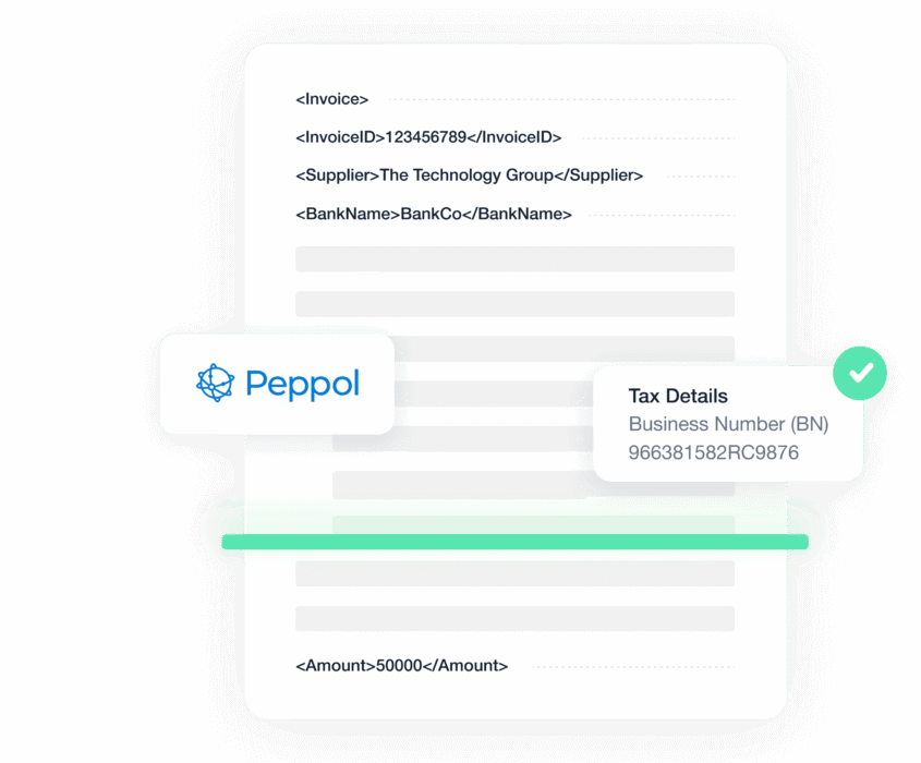 a graphic showing how Traild captures e-invoicing data